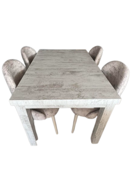 Four Seater Wooden Dining Table 